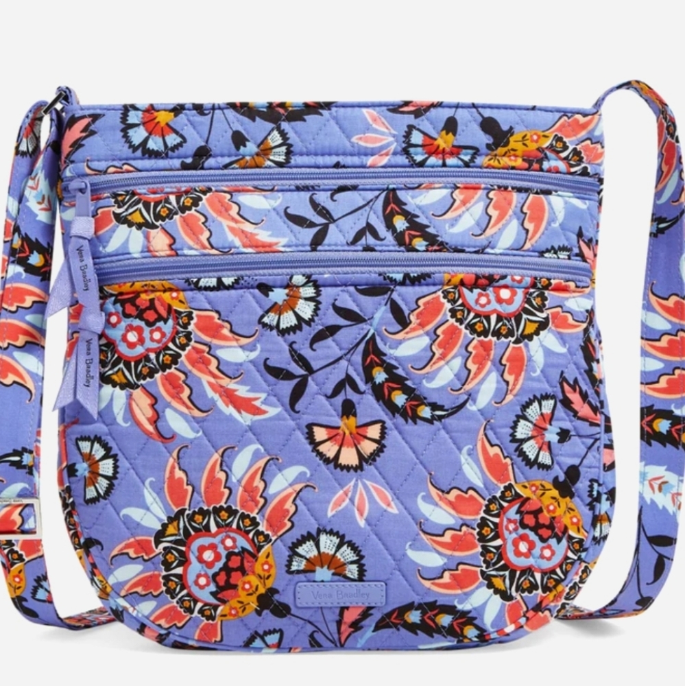Vera Bradley Mural Garden Trio Zip Hipster